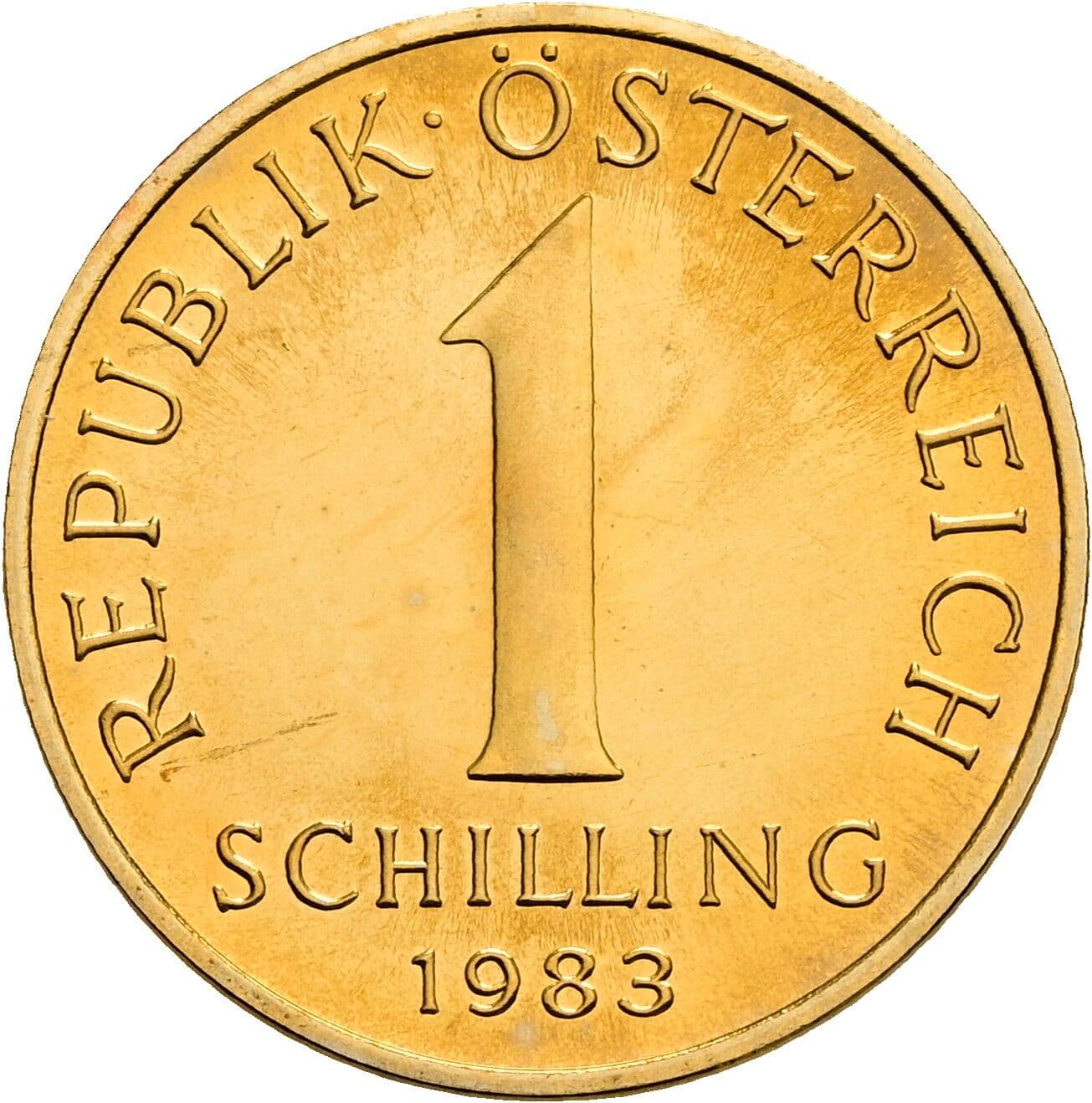 1 Schilling 1983 – Vorderseite