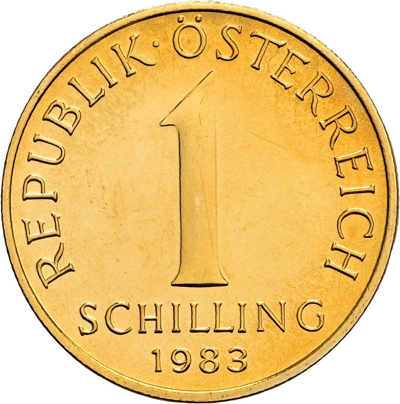 1 Schilling 1983 – Vorderseite