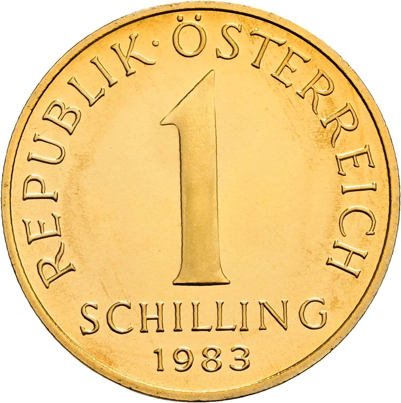 1 Schilling 1983 – Vorderseite