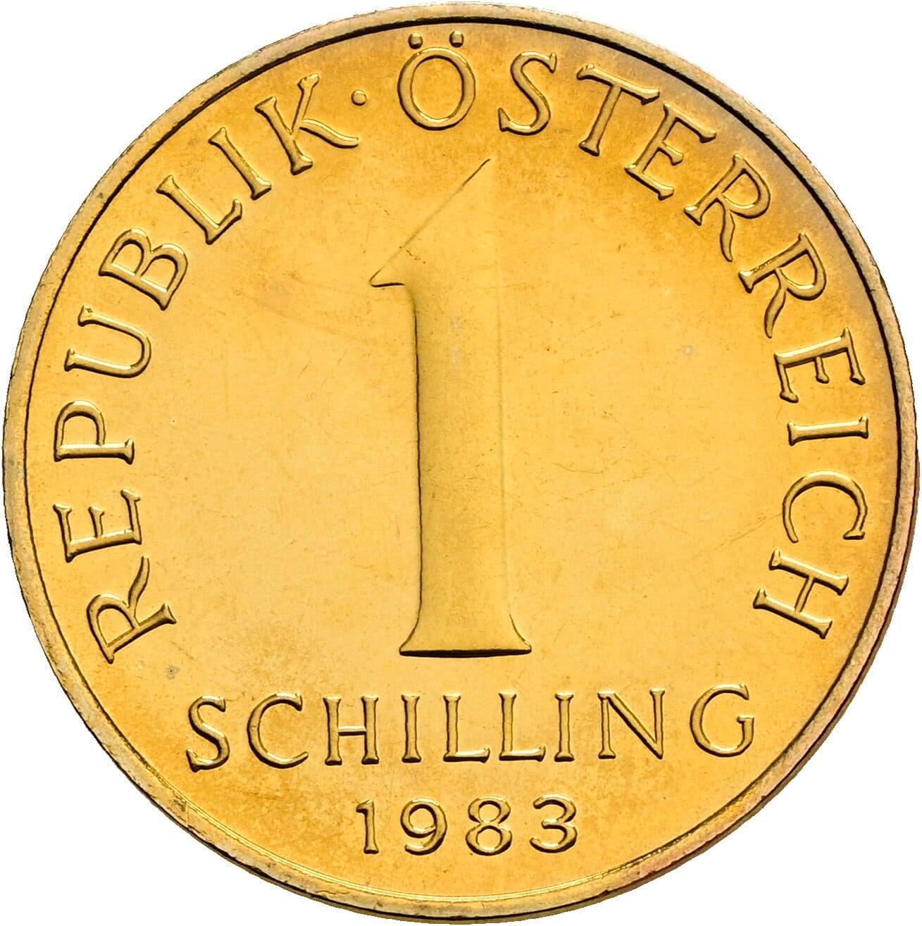 1 Schilling 1983 – Vorderseite