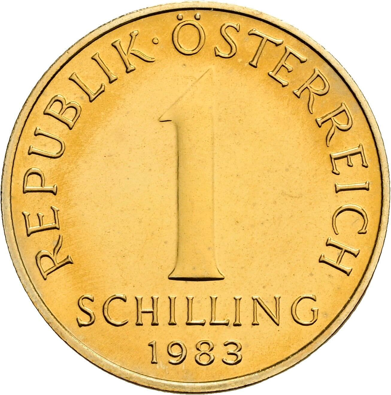1 Schilling 1983 – Vorderseite