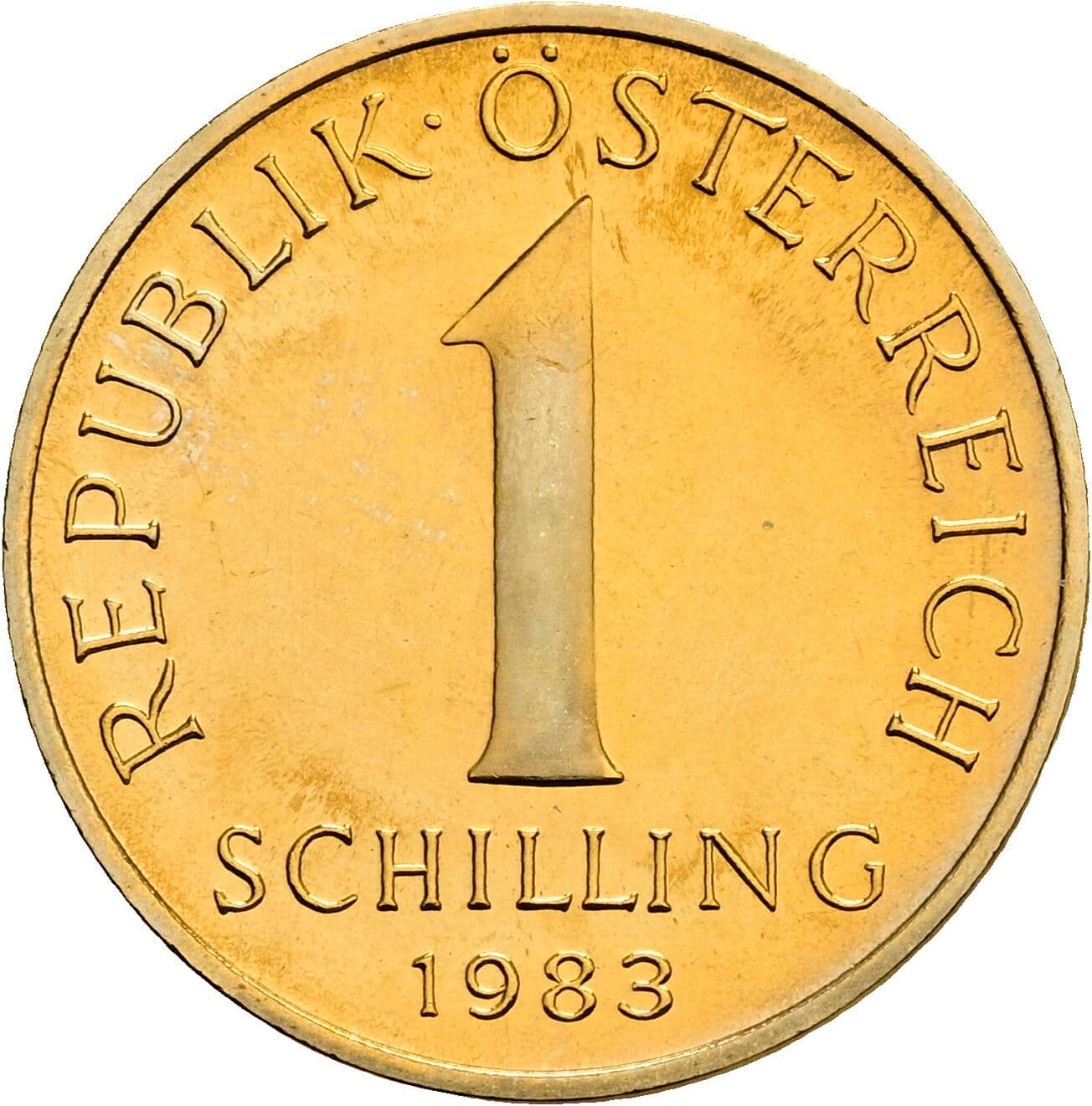1 Schilling 1983 – Vorderseite