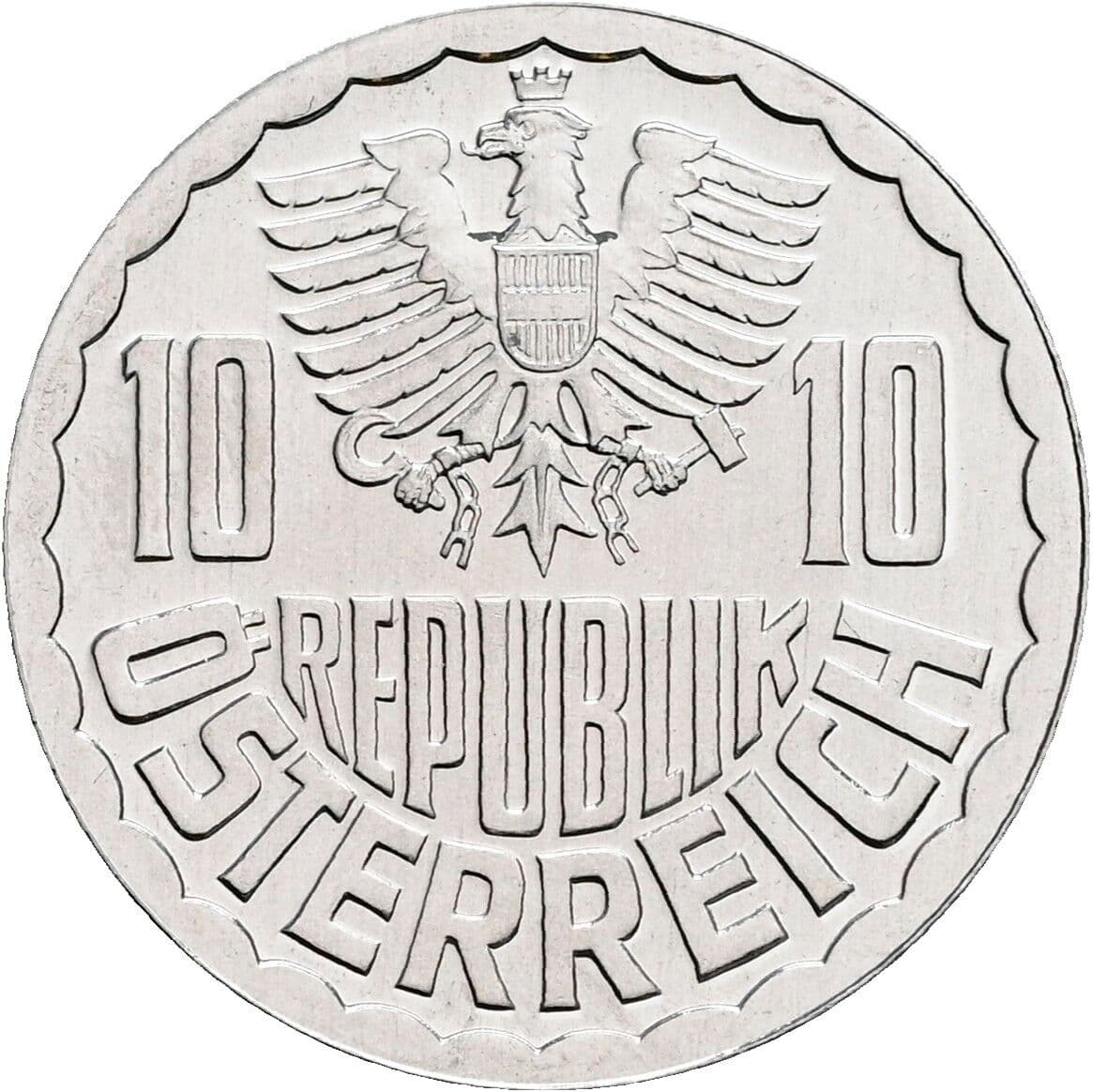 10 Groschen 1983 – Rückseite