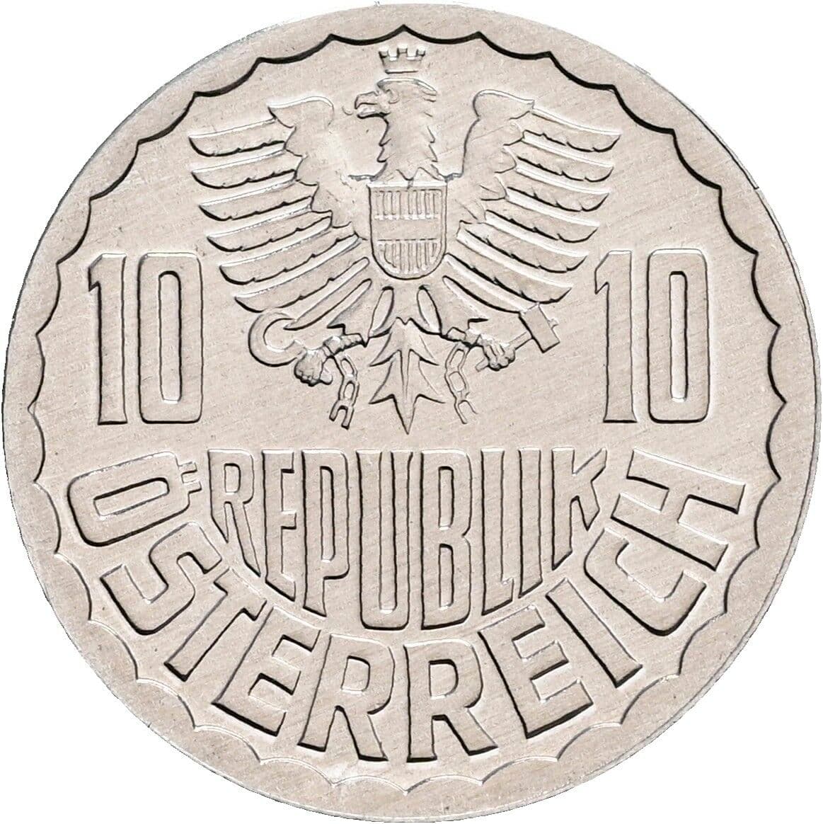 10 Groschen 1983 – Rückseite