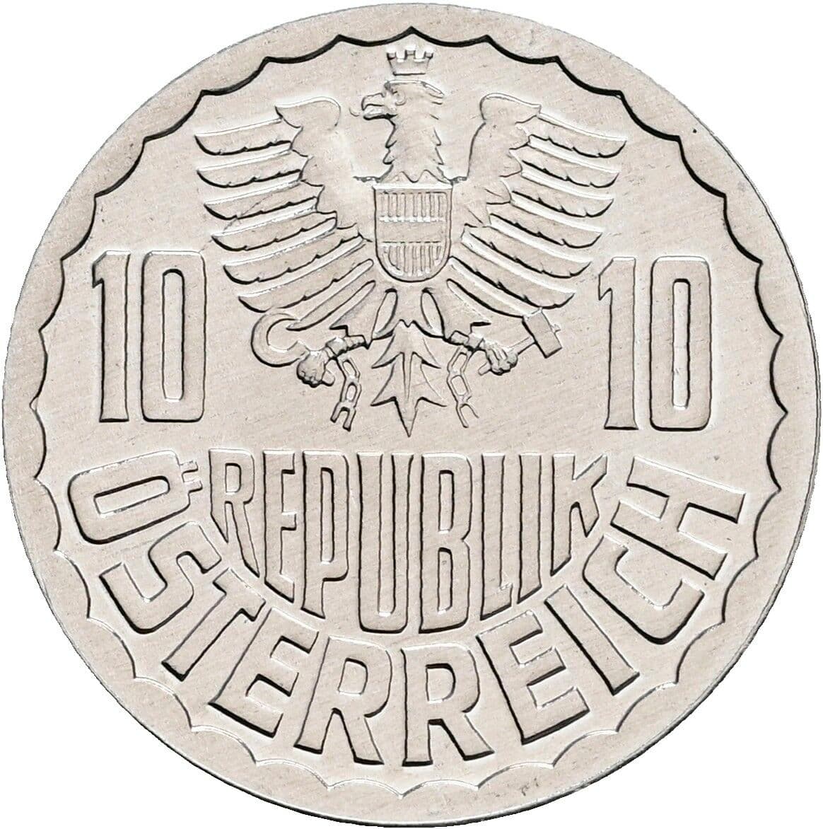 10 Groschen 1983 – Rückseite
