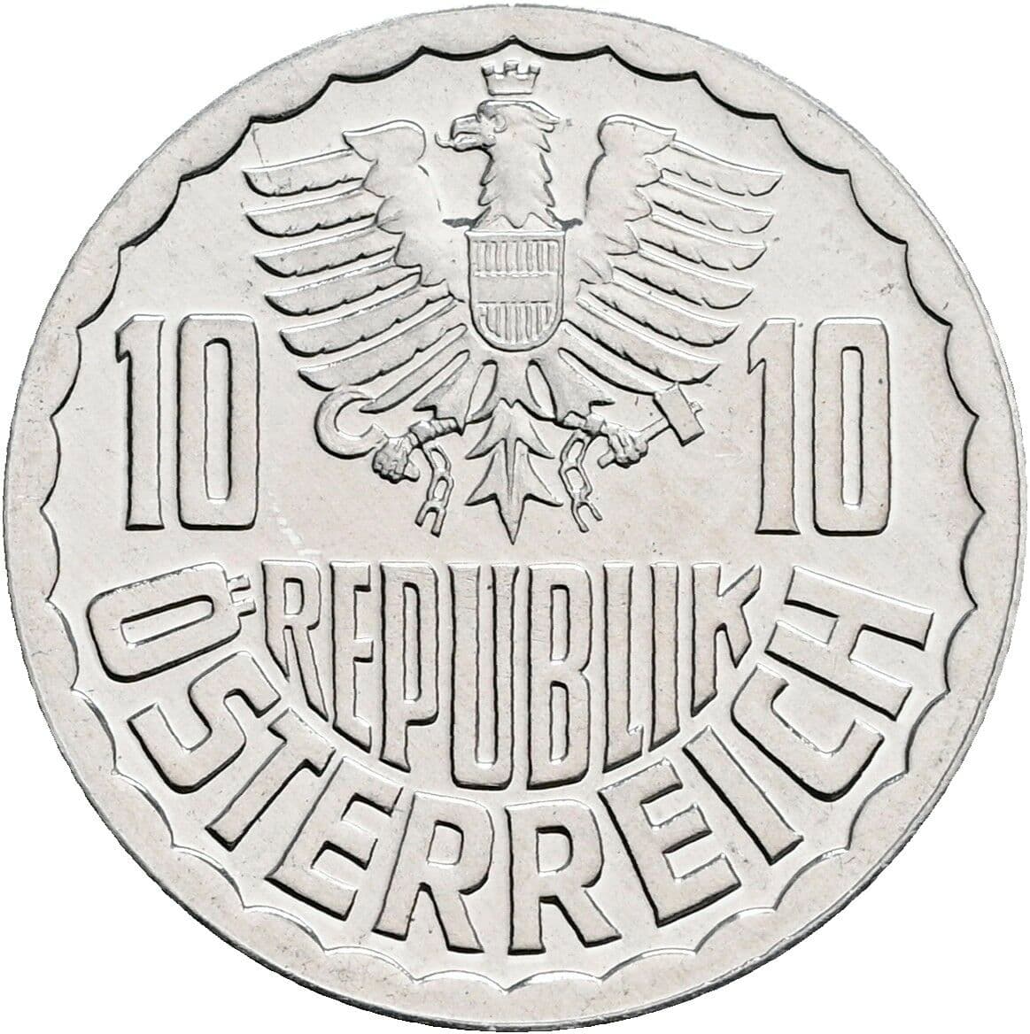10 Groschen 1983 – Rückseite