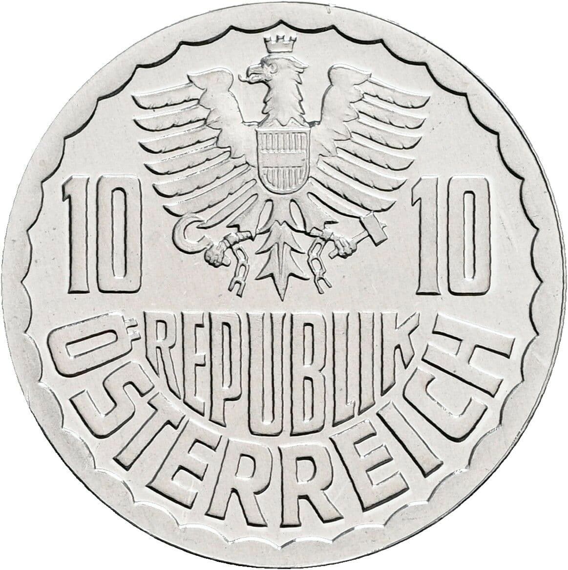 10 Groschen 1983 – Rückseite