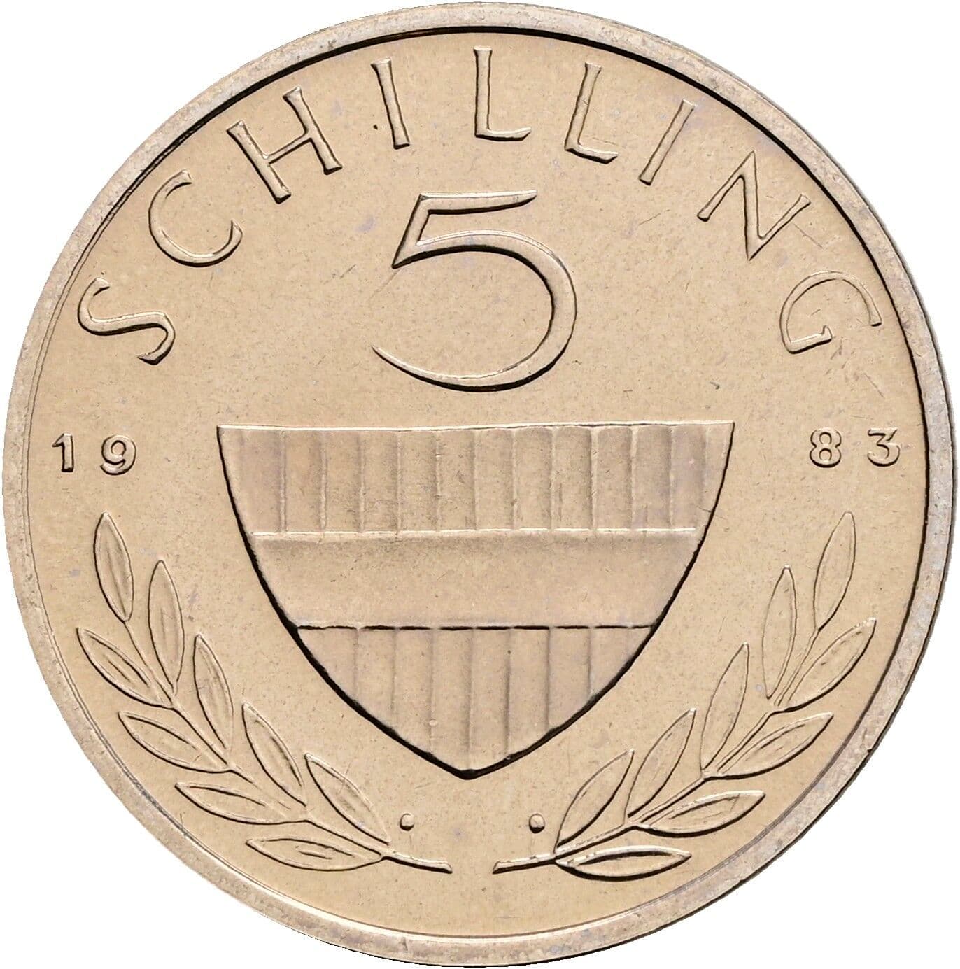 5 Schilling 1983 – Vorderseite