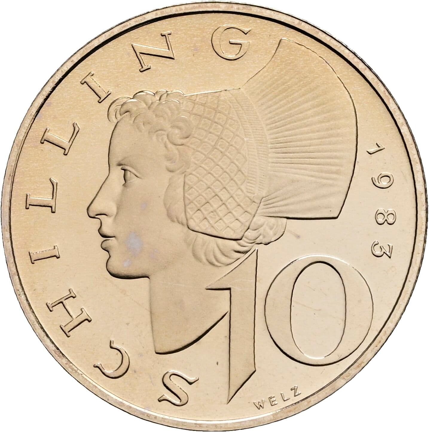 10 Schilling 1983 – Vorderseite