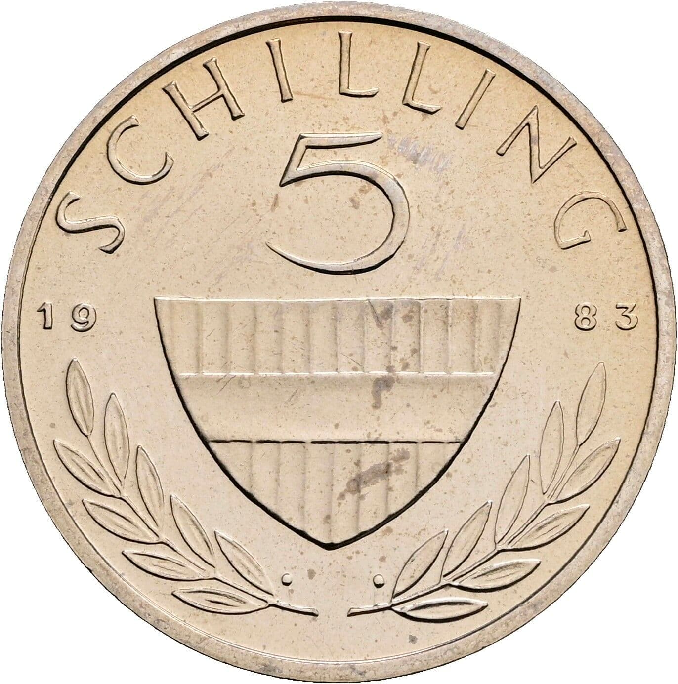 5 Schilling 1983 – Vorderseite