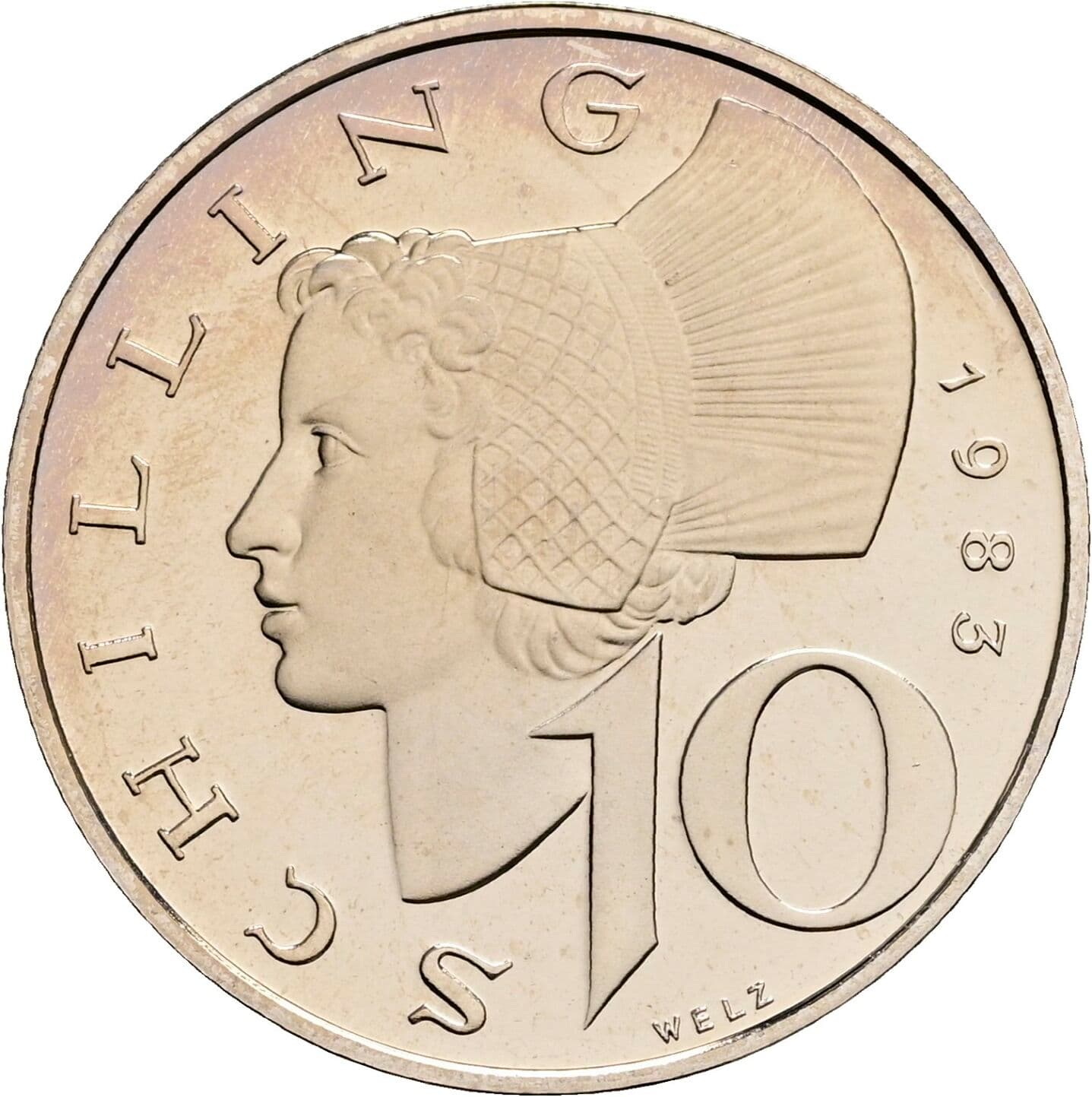 10 Schilling 1983 – Vorderseite