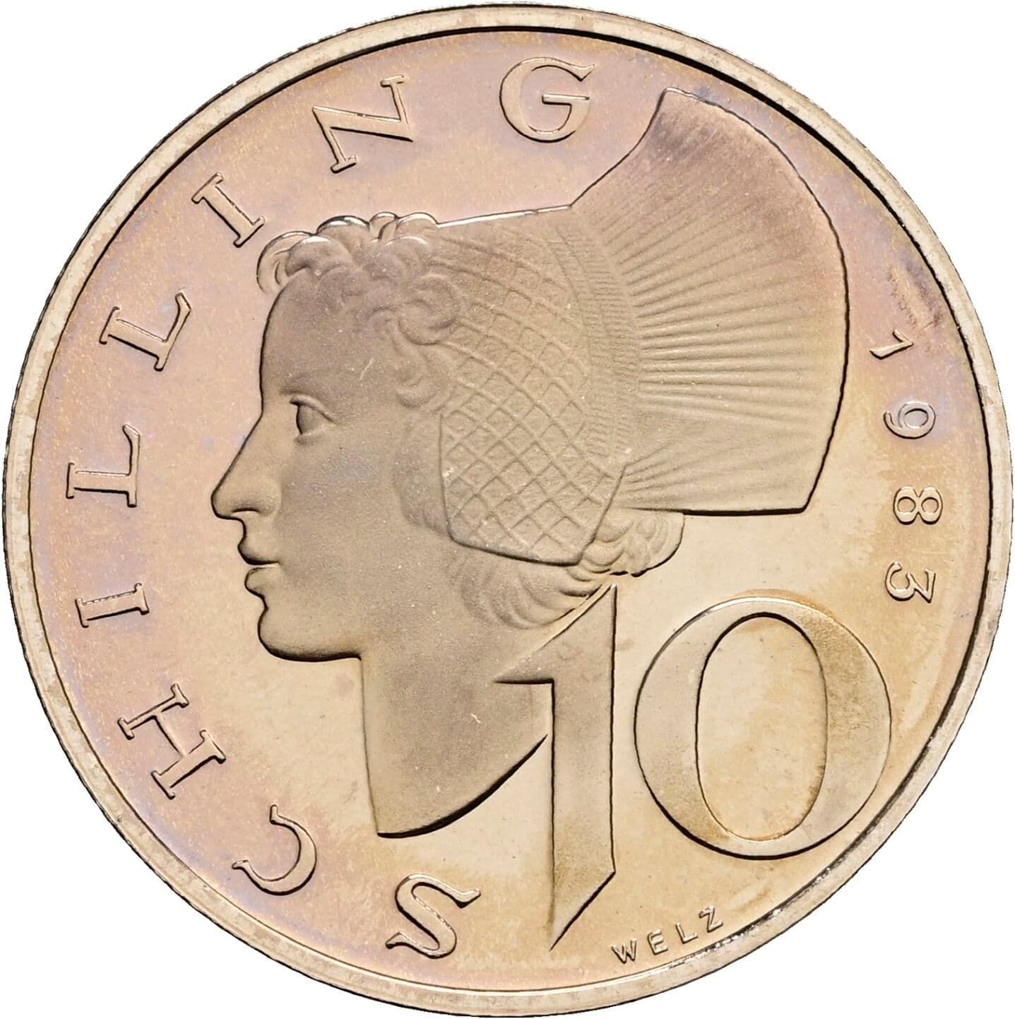 10 Schilling 1983 – Vorderseite