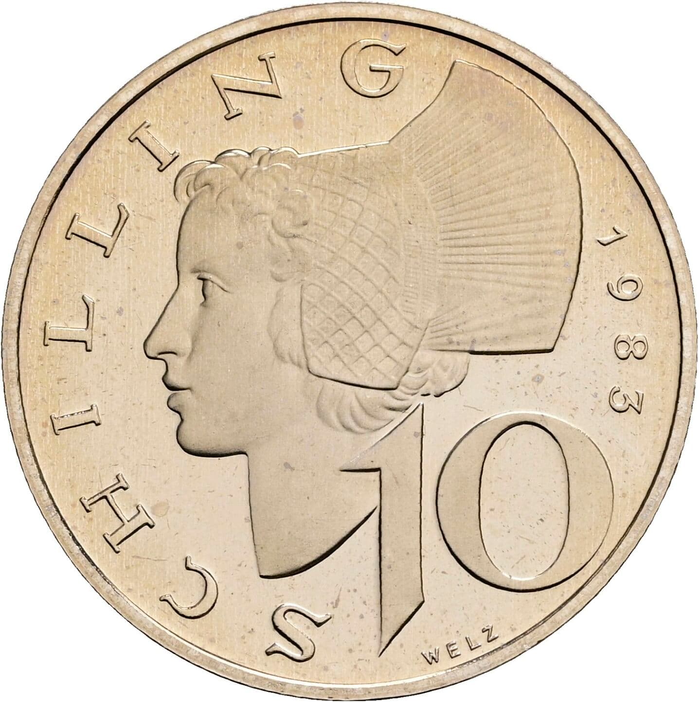 10 Schilling 1983 – Vorderseite