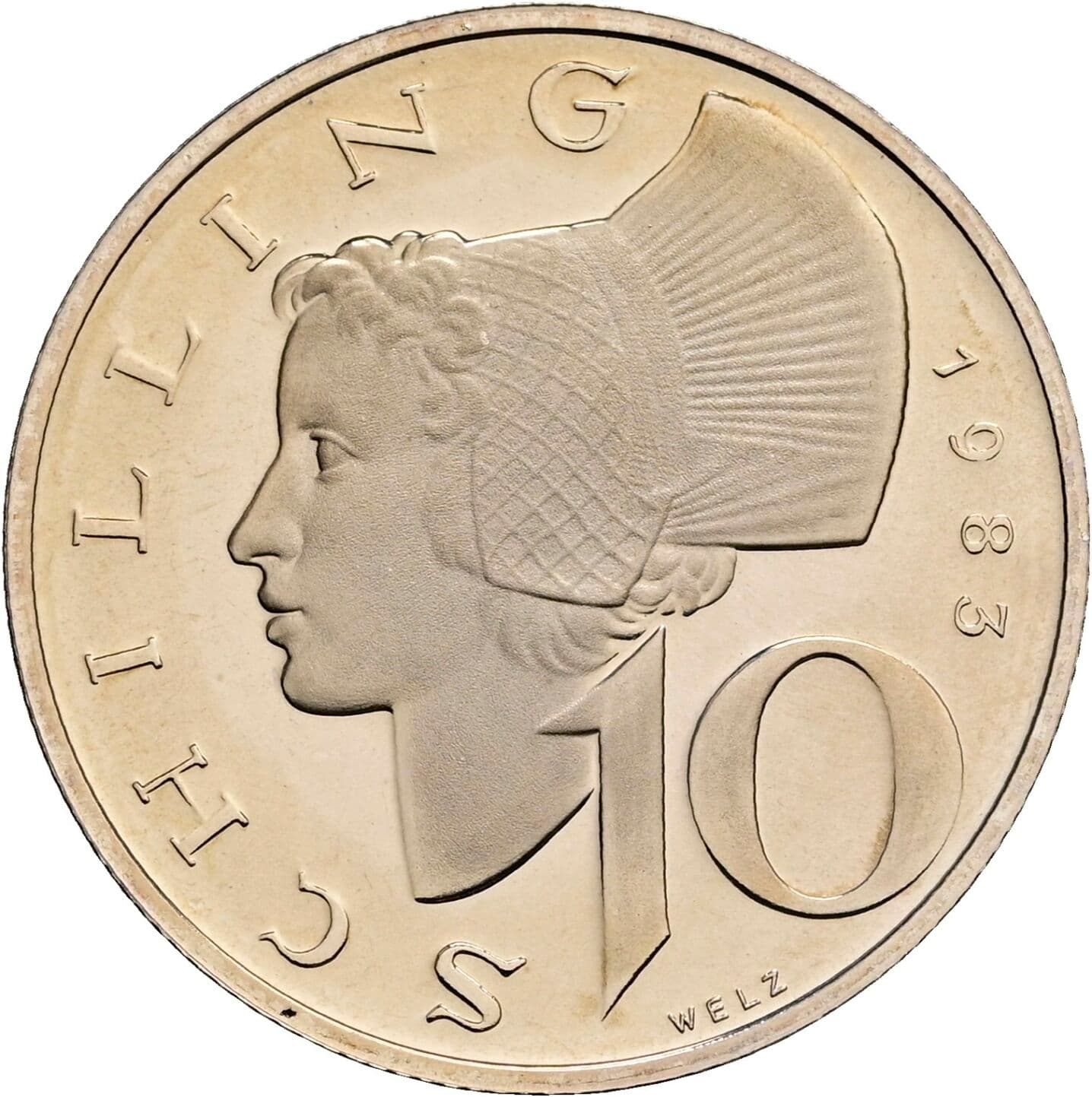10 Schilling 1983 – Vorderseite