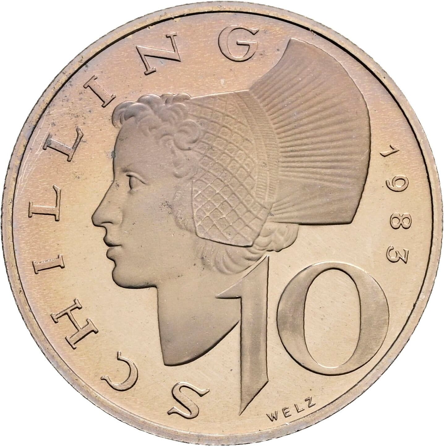 10 Schilling 1983 – Vorderseite