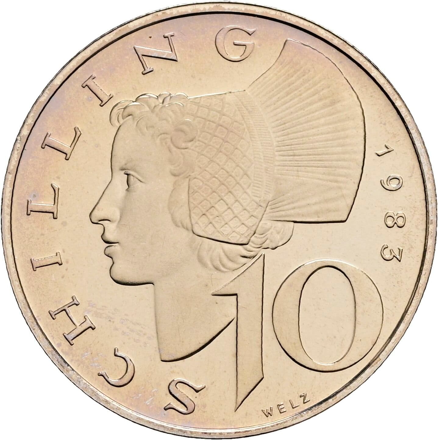 10 Schilling 1983 – Vorderseite