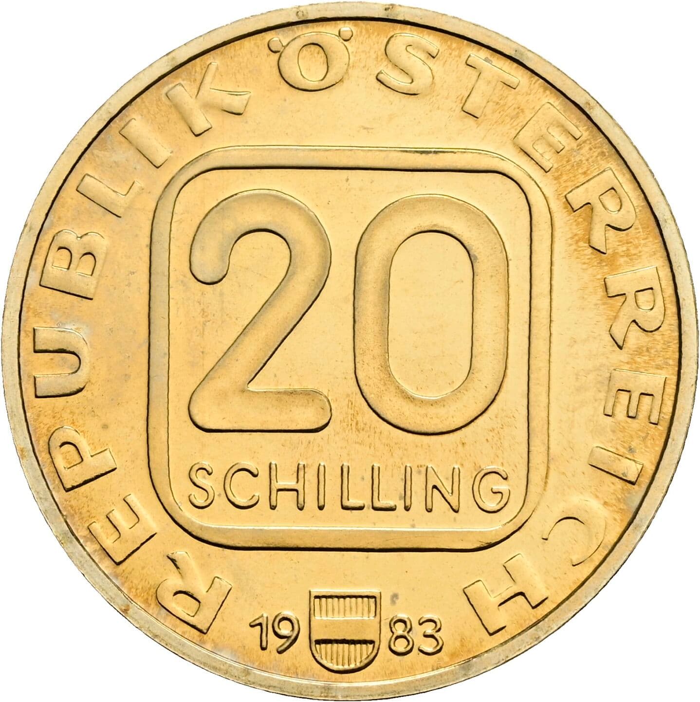 20 Schilling 1983 – Vorderseite