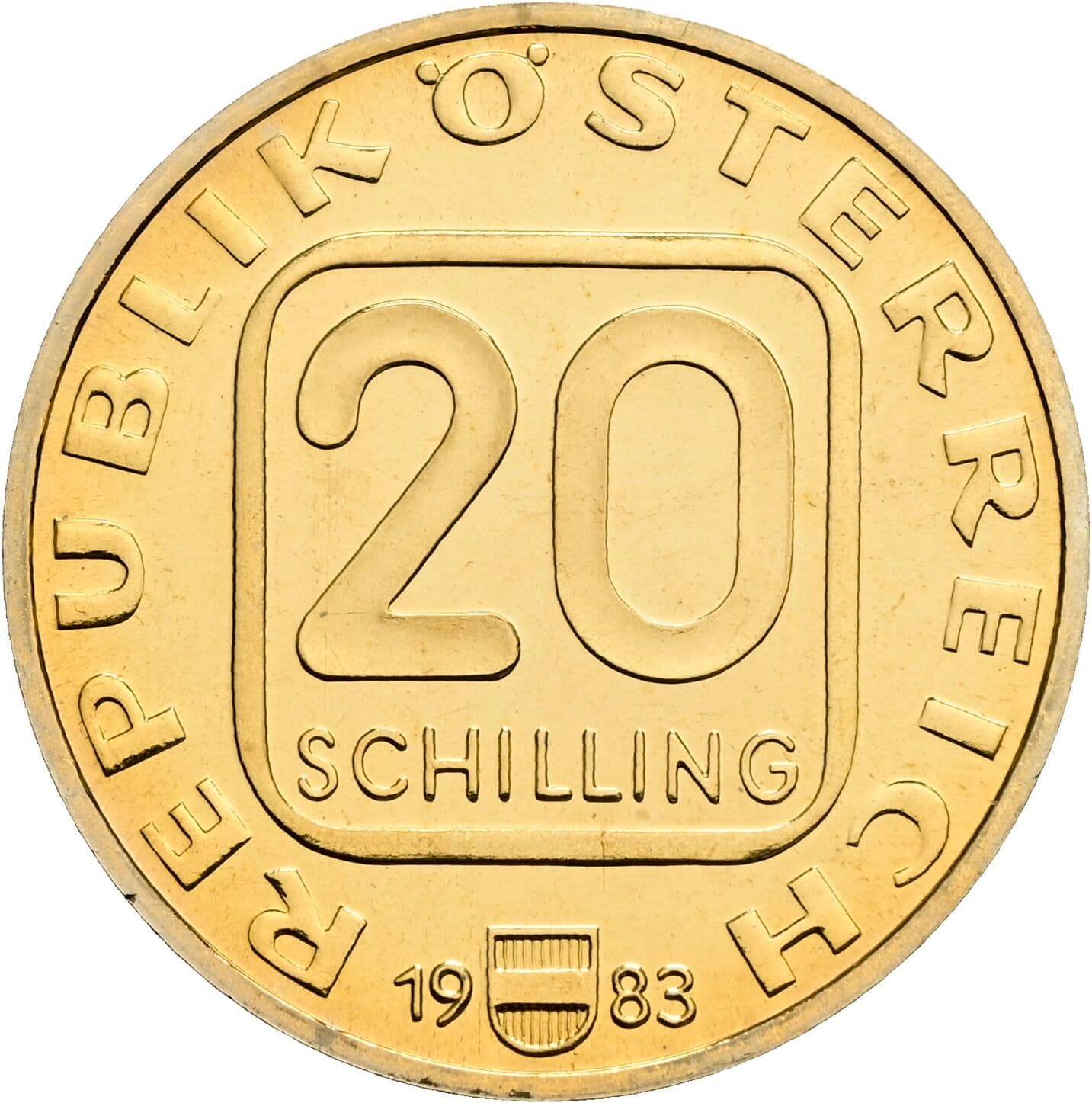 20 Schilling 1983 – Vorderseite