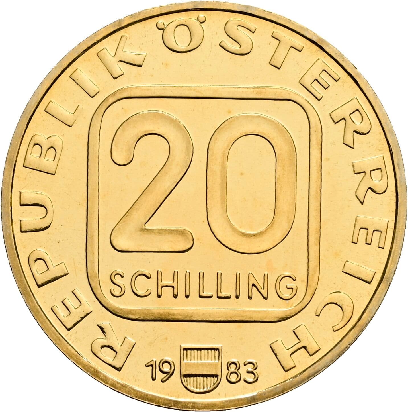 20 Schilling 1983 – Vorderseite