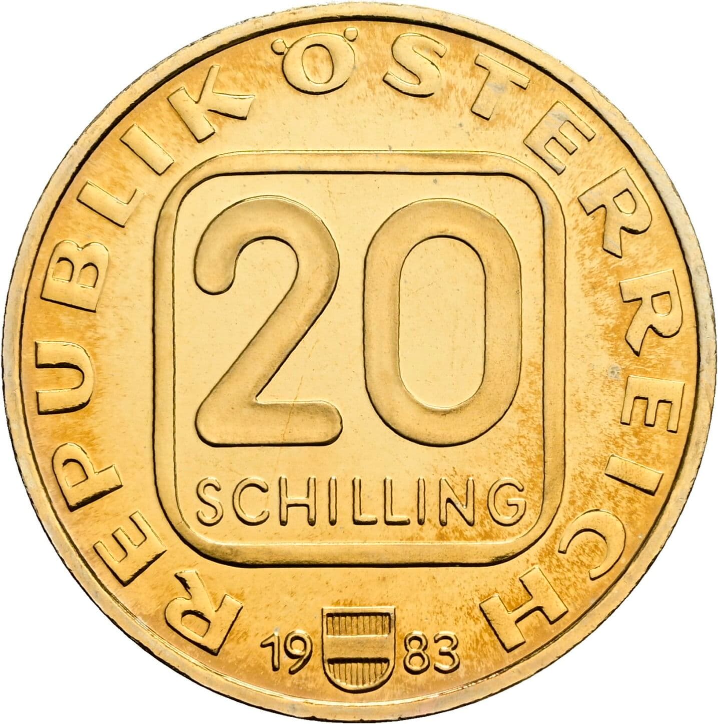 20 Schilling 1983 – Vorderseite
