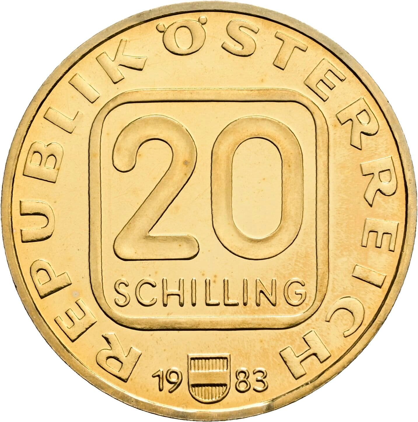20 Schilling 1983 – Vorderseite
