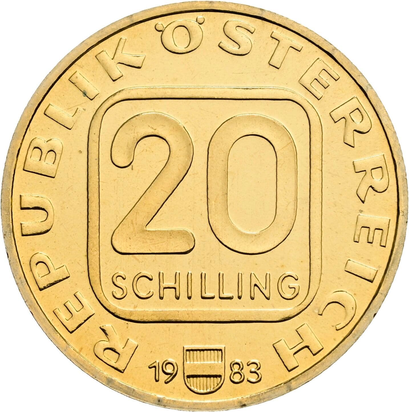 20 Schilling 1983 – Vorderseite