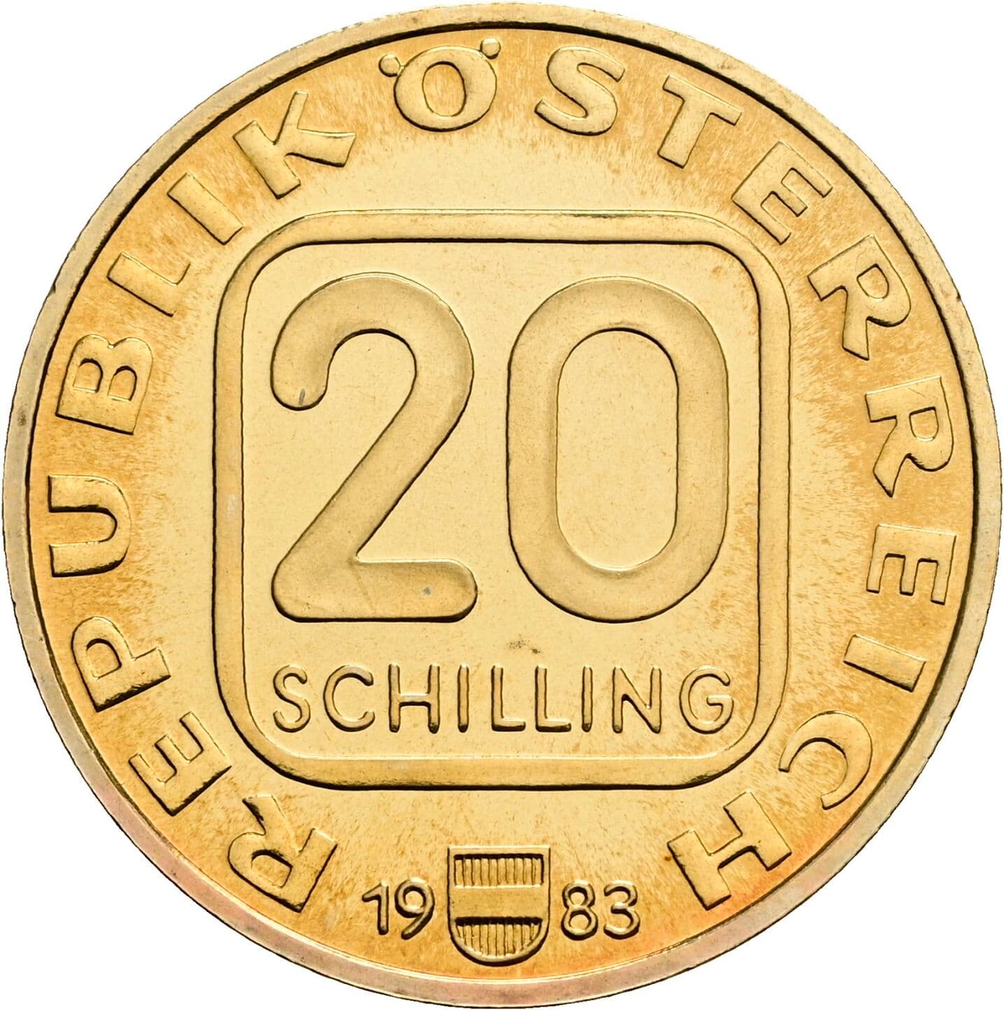 20 Schilling 1983 – Vorderseite