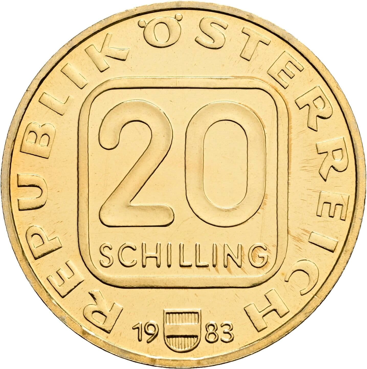 20 Schilling 1983 – Vorderseite