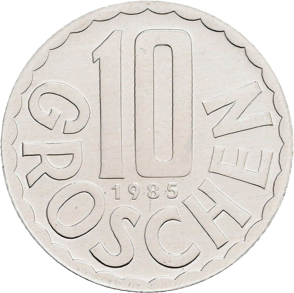 10 Groschen 1985 – Vorderseite