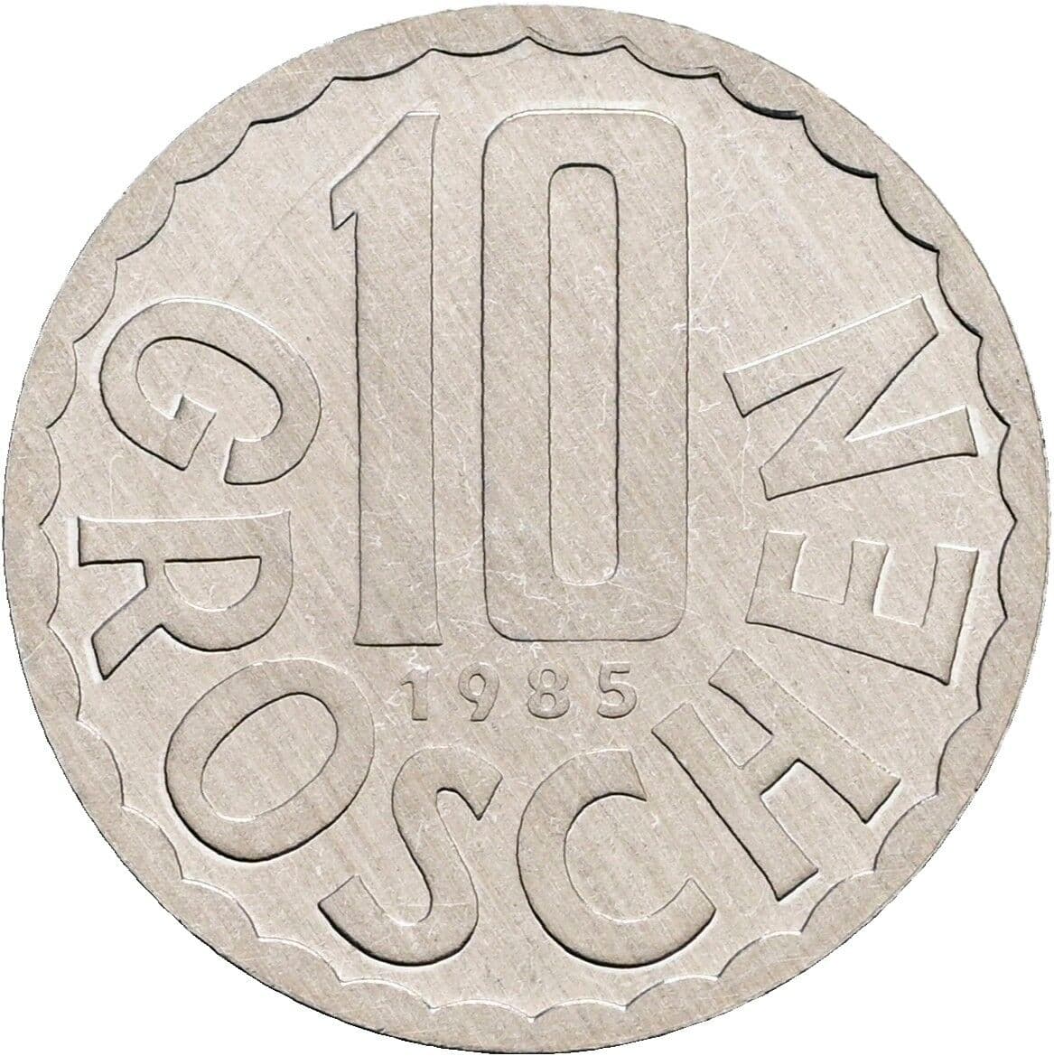 10 Groschen 1985 – Vorderseite