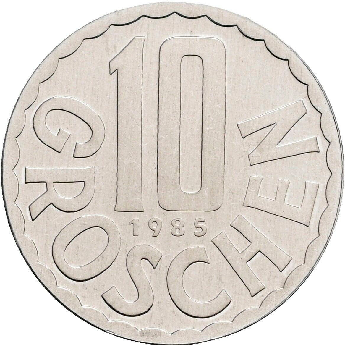 10 Groschen 1985 – Vorderseite