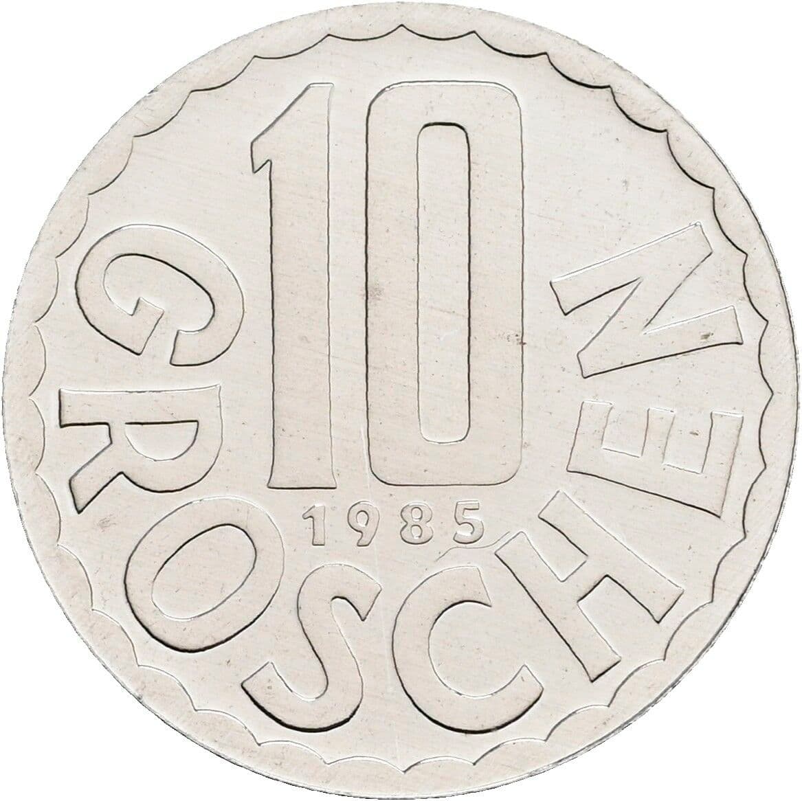 10 Groschen 1985 – Vorderseite