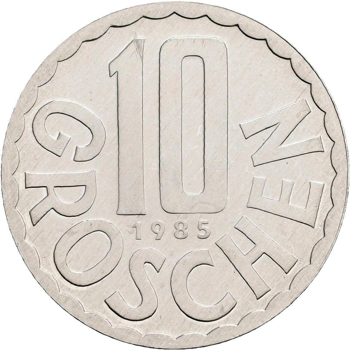 10 Groschen 1985 – Vorderseite