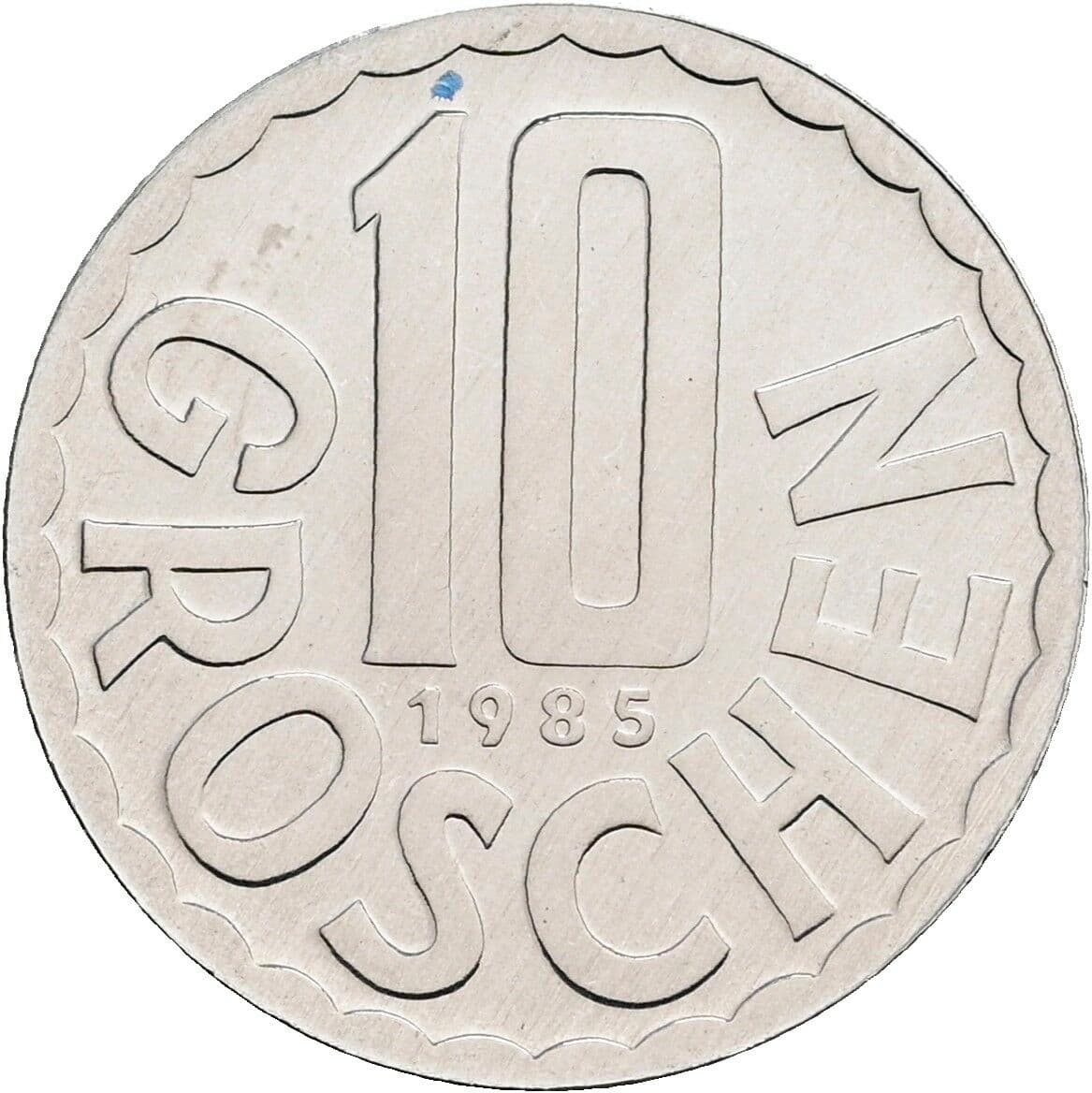 10 Groschen 1985 – Vorderseite