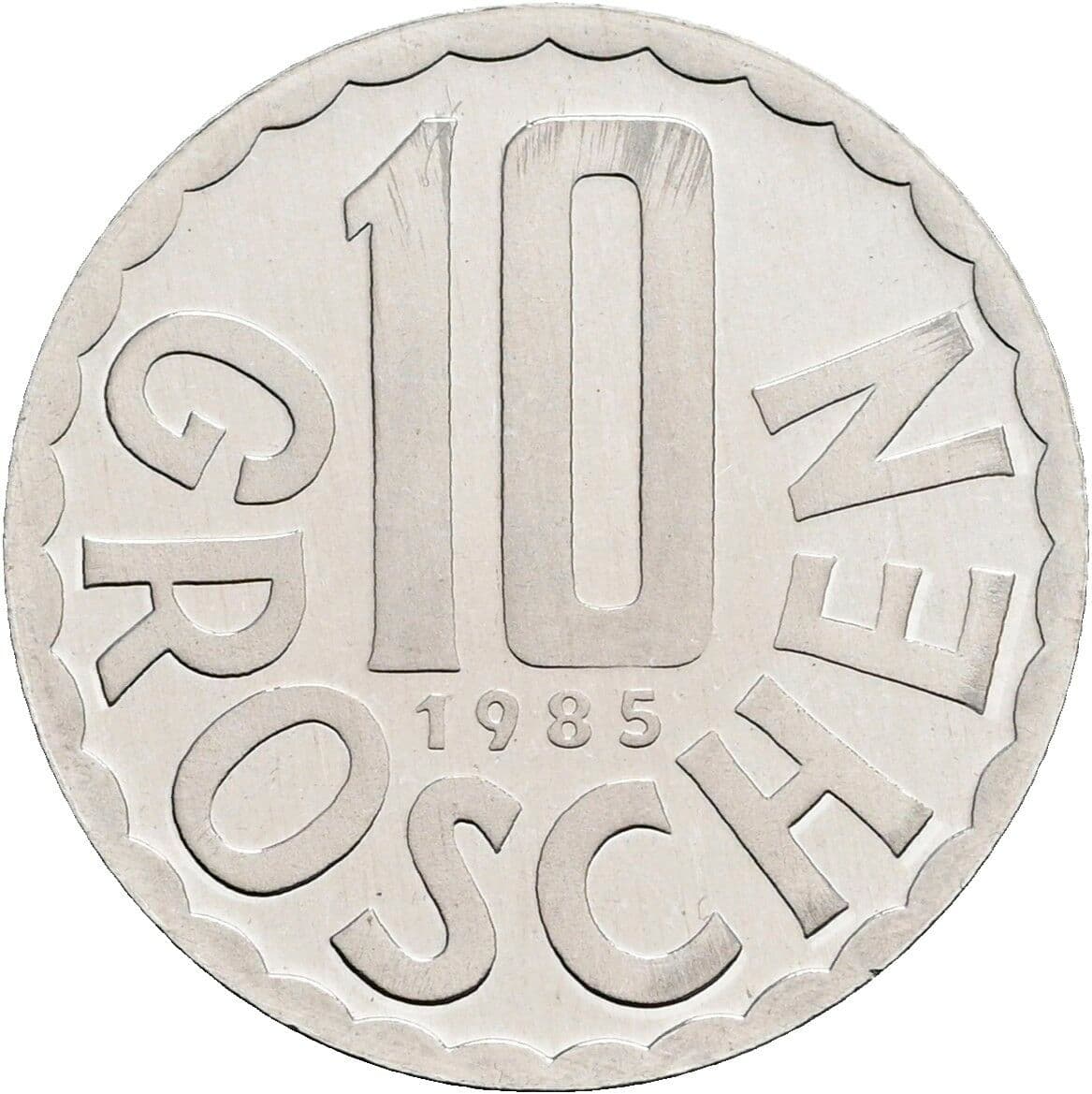 10 Groschen 1985 – Vorderseite
