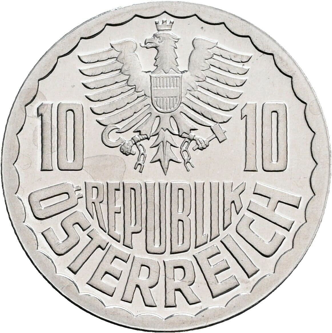 10 Groschen 1985 – Rückseite