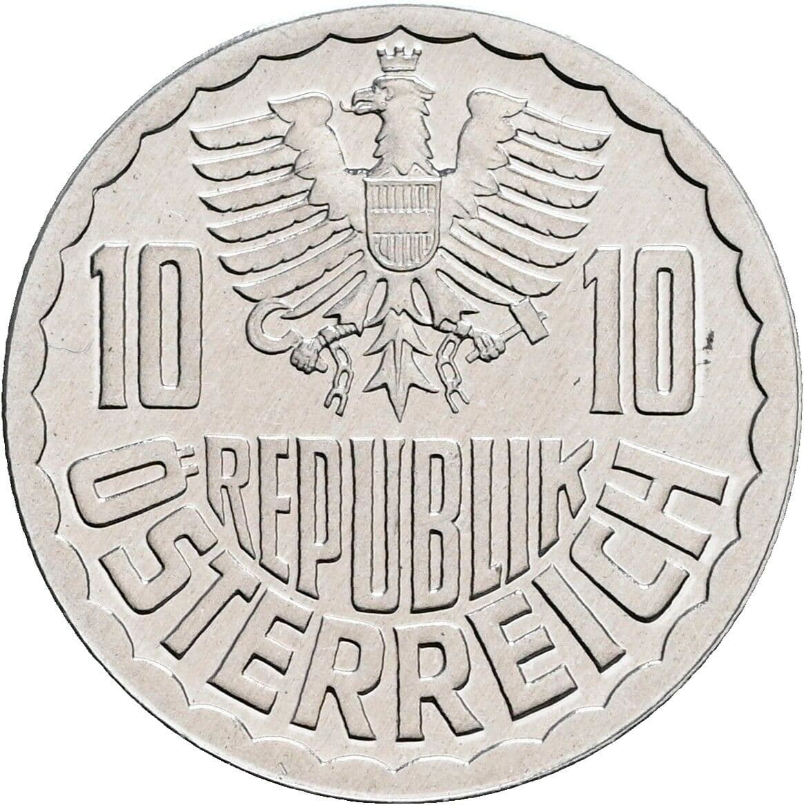 10 Groschen 1985 – Rückseite