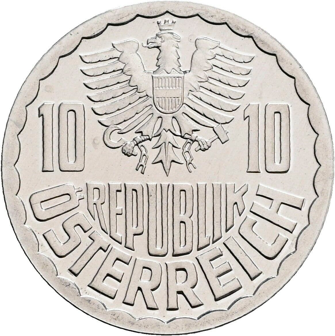 10 Groschen 1985 – Rückseite