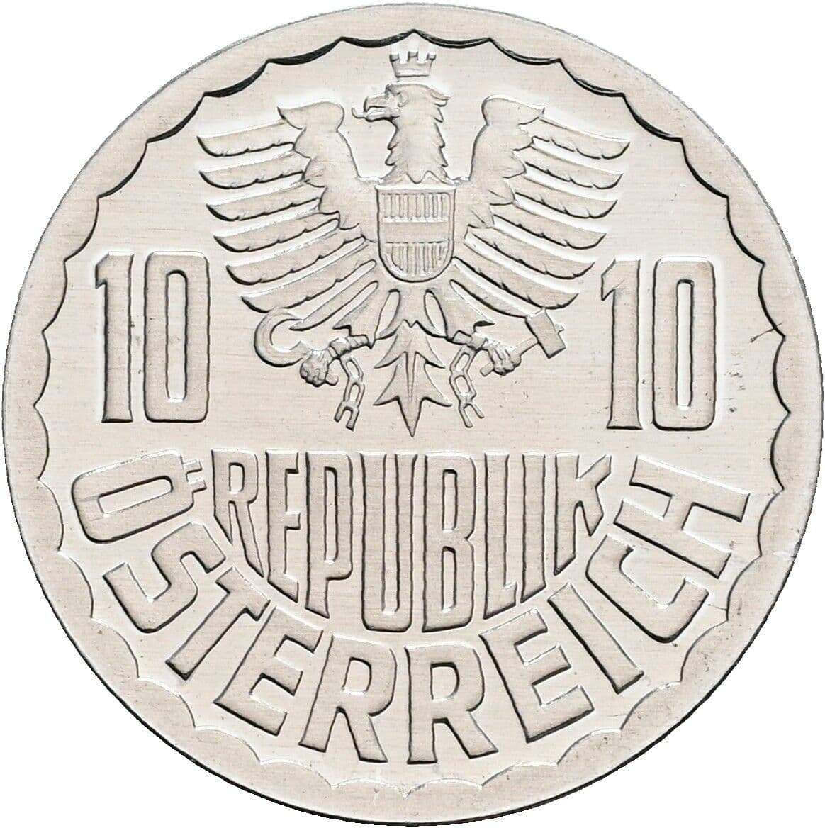 10 Groschen 1985 – Rückseite