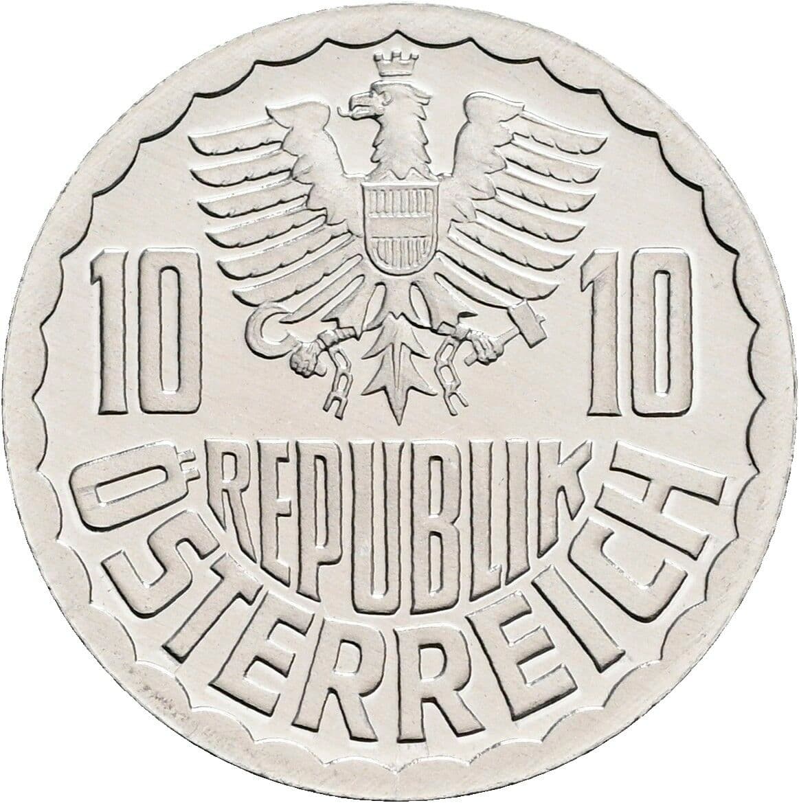 10 Groschen 1985 – Rückseite