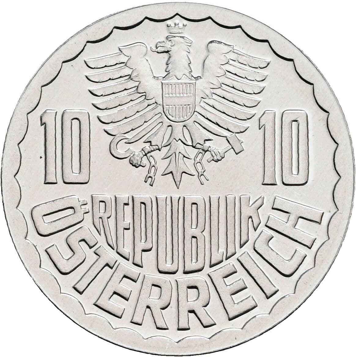 10 Groschen 1985 – Rückseite