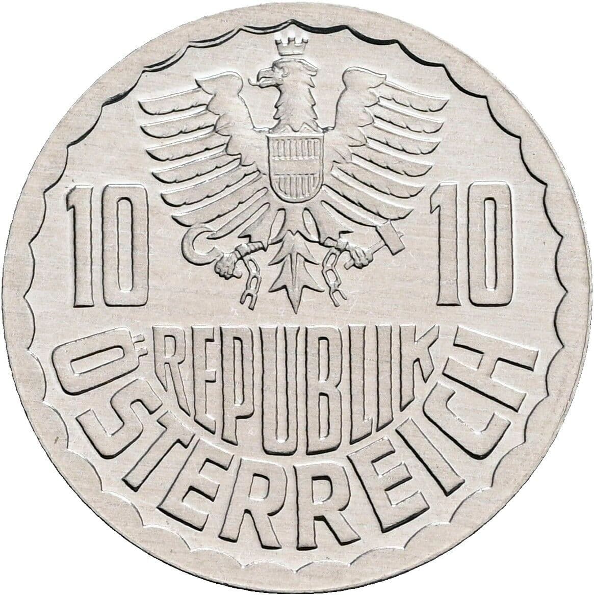 10 Groschen 1985 – Rückseite