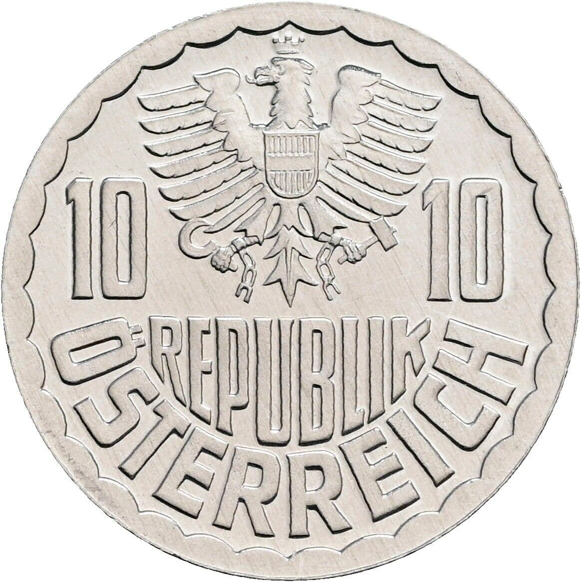 10 Groschen 1985 – Rückseite