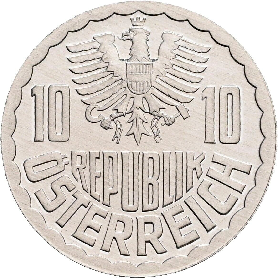 10 Groschen 1985 – Rückseite