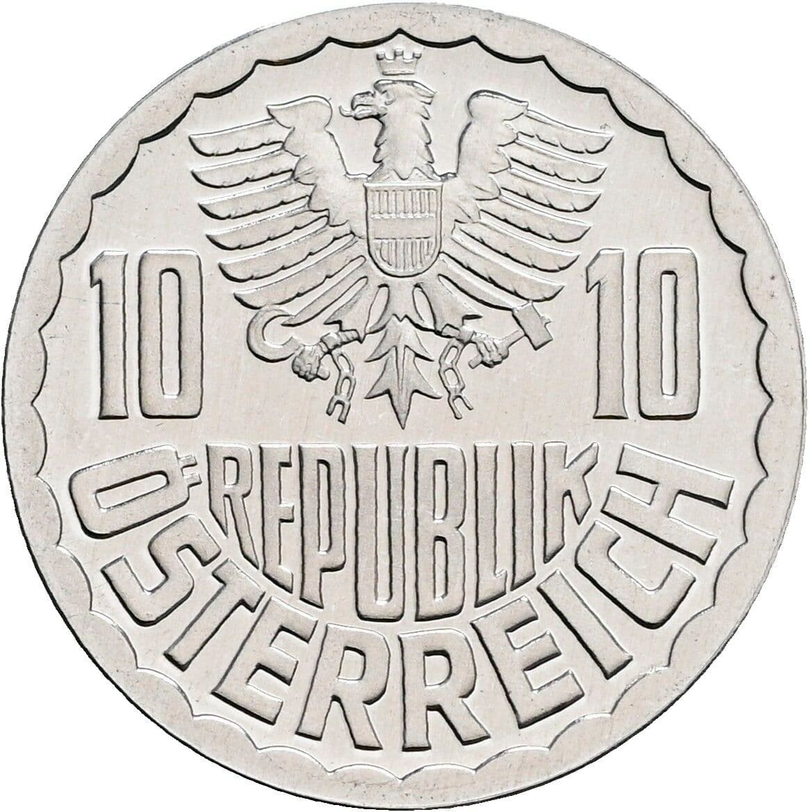 10 Groschen 1985 – Rückseite
