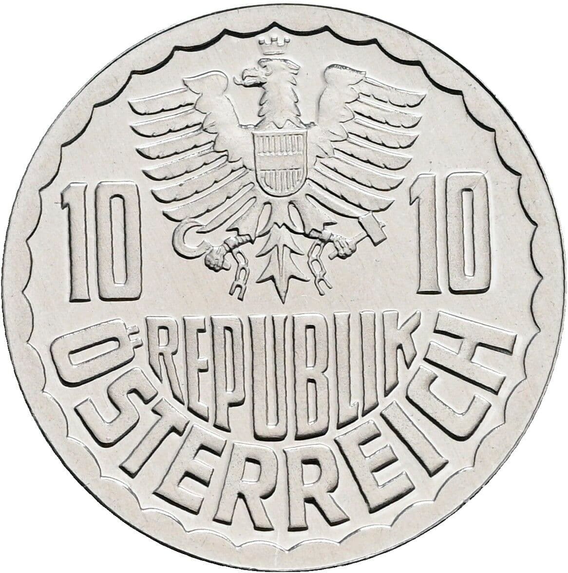 10 Groschen 1985 – Rückseite