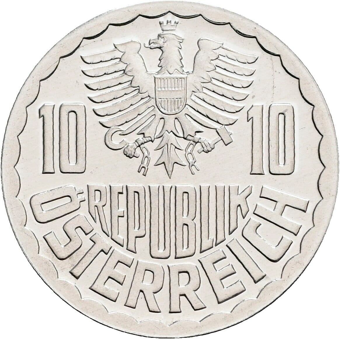 10 Groschen 1985 – Rückseite