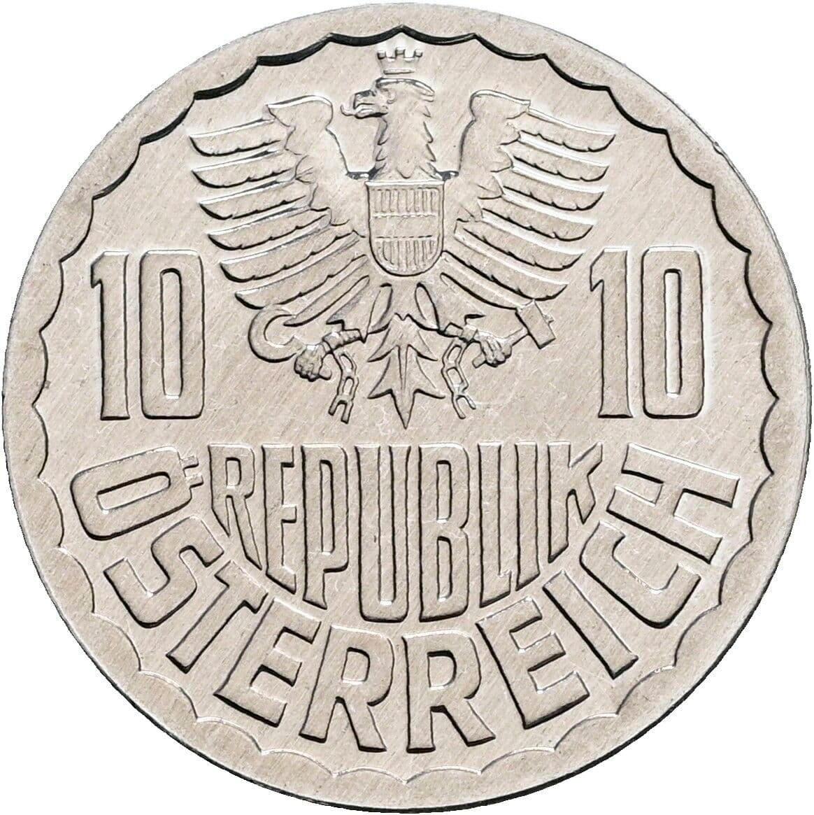 10 Groschen 1985 – Rückseite