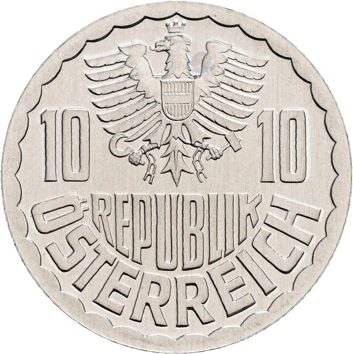 10 Groschen 1985 – Rückseite