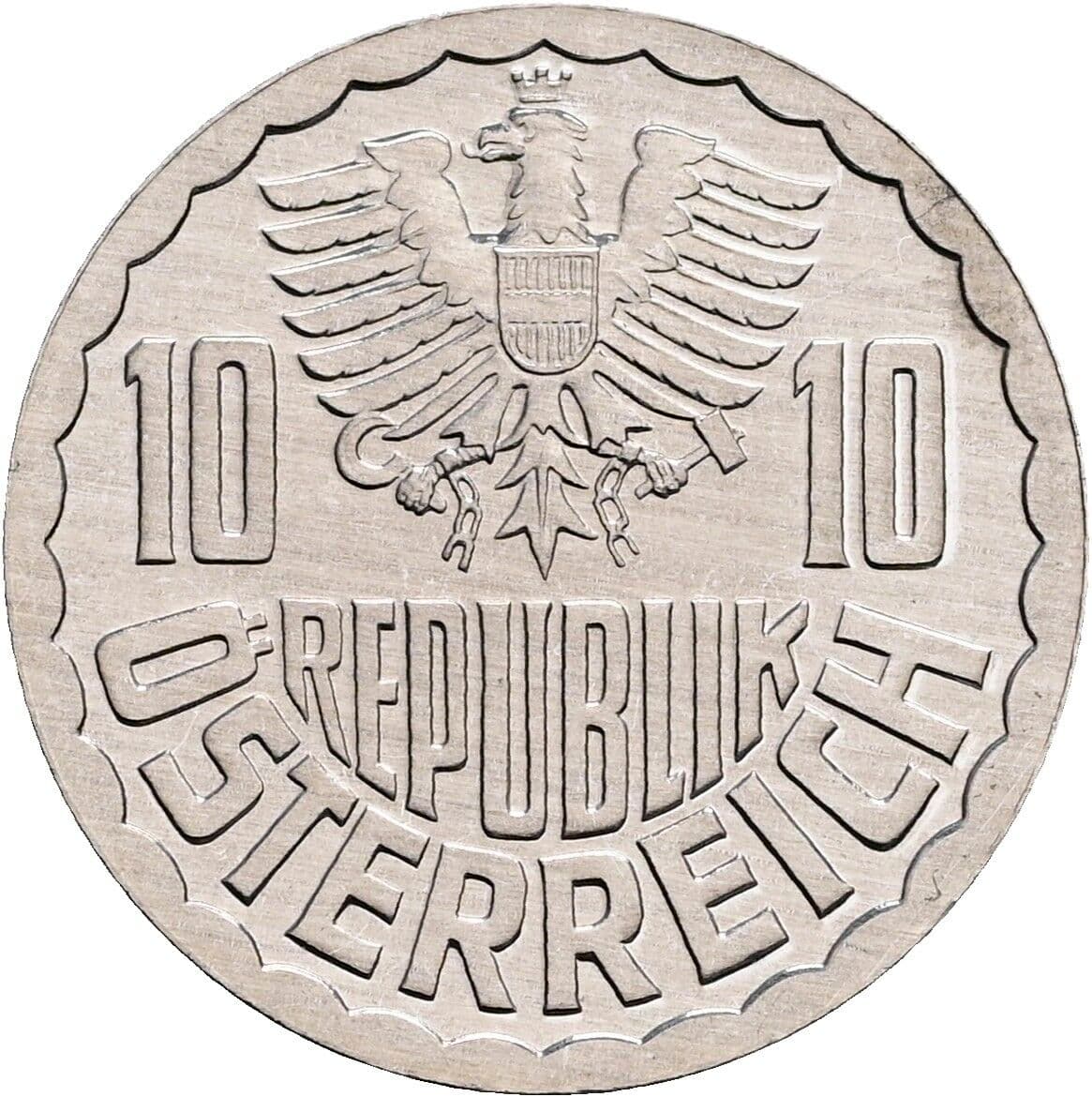 10 Groschen 1985 – Rückseite
